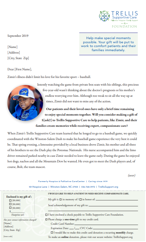 A Day at the Ballpark: Trellis Fall Appeal — first page preview
