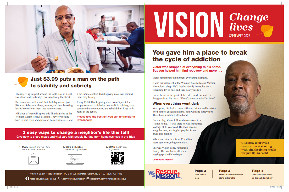 Vision: A Thanksgiving Story of Recovery — first page preview